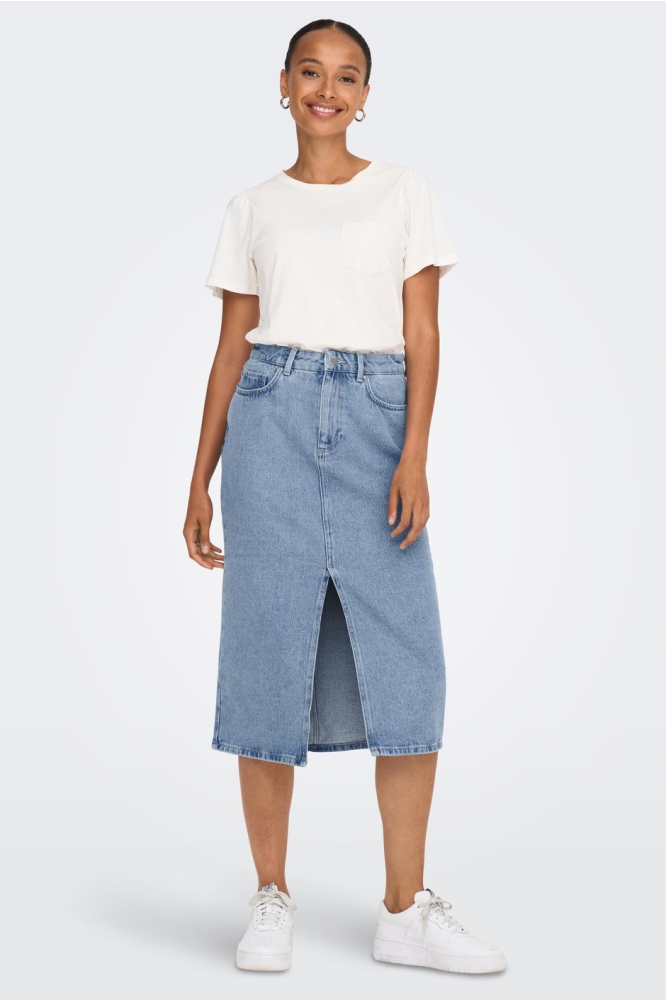 ONLBIANCA MIDI SKIRT DNM REA NOOS 15319268 LIGHT BLUE DENIM